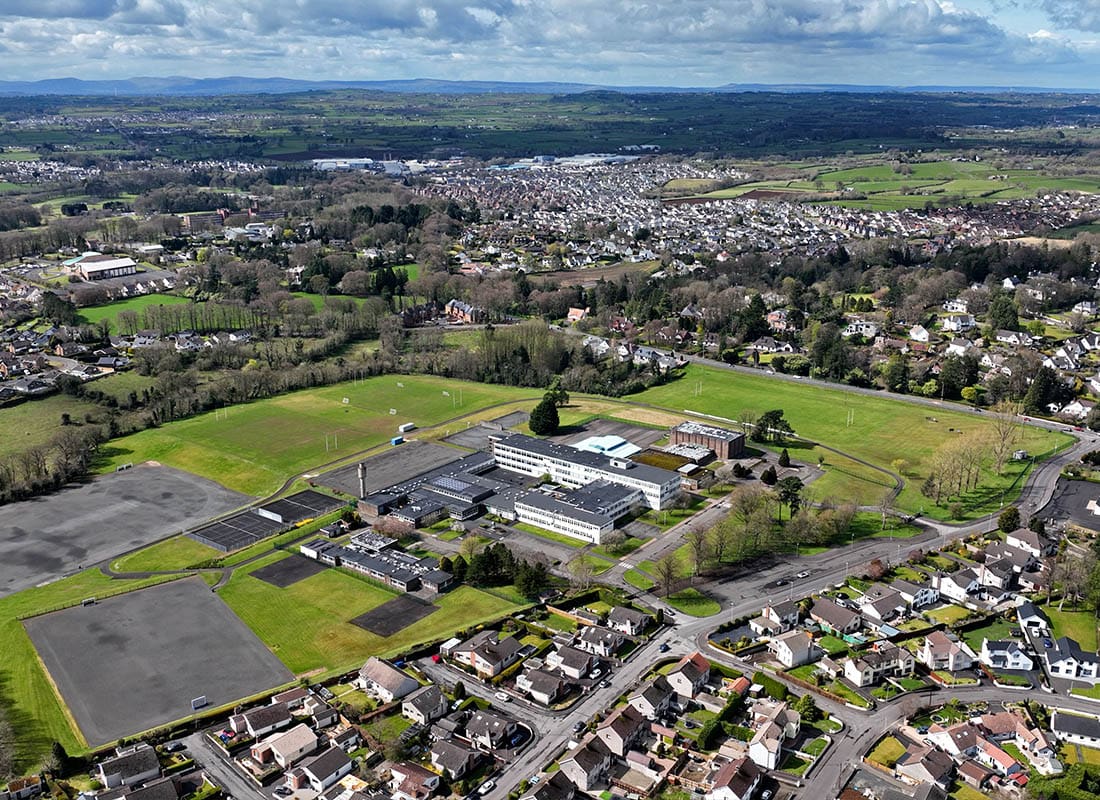 Eaton, CO - Aerial Photo of Cambridge House Grammar School Ballymena CO Antrim Northern Ireland Uk